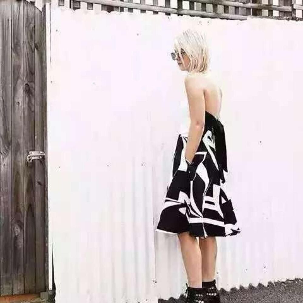 Backstage black and white midi skirt Size S - Picture 5 of 5